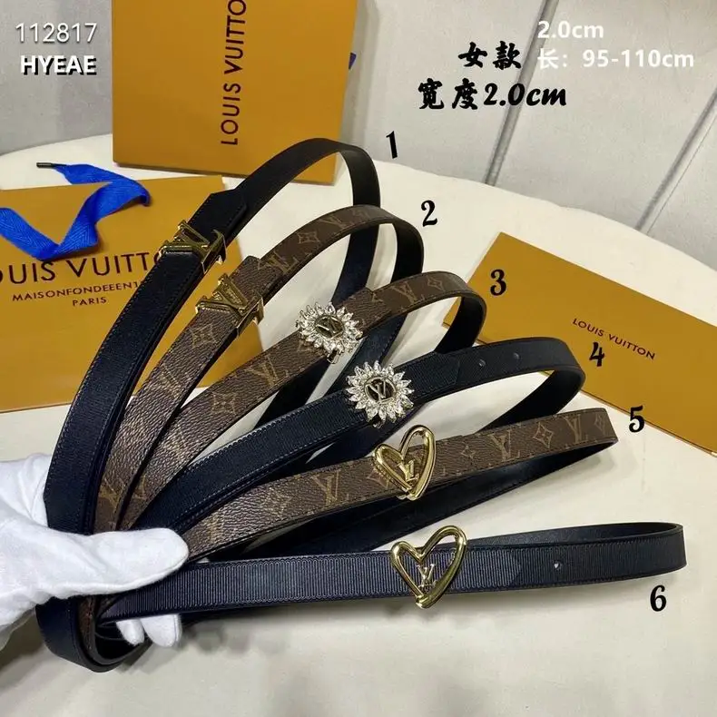 LV belt 20mmX95-110cm 8L04